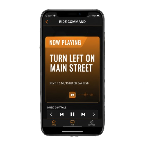 Smartphone mit der Navigationsapp